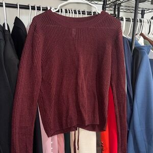 Women's Burgundy Sweater
